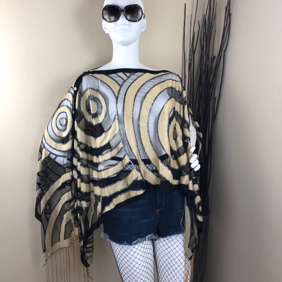 Kokomo Tops - Kokomo | Sheer Wrap with Fringe